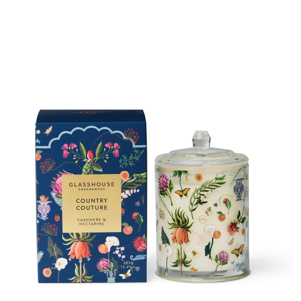 Glasshouse Country Couture Candle – luxury scented gift for Mum
